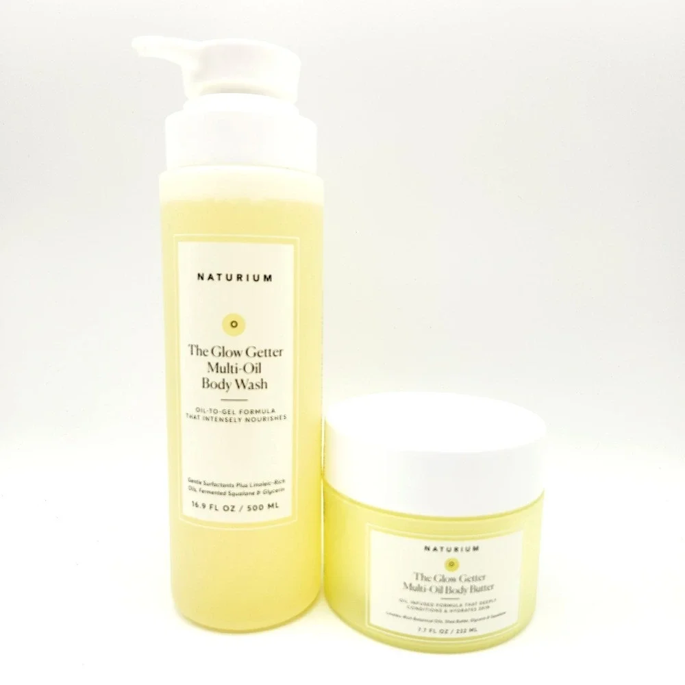 Naturium Glow Getter Set Body Wash 16.9 oz + Body‎ Butter 7.7 oz Hydrating Duo